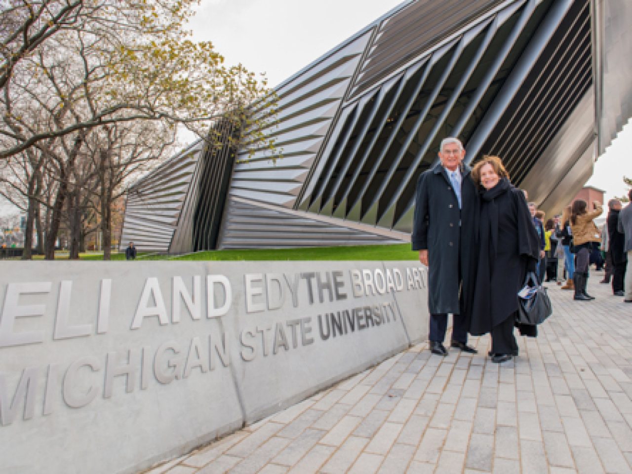 Eli and Edythe Broad at the museum grand opening.