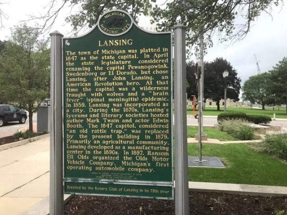 Lansing Historical Sign photo