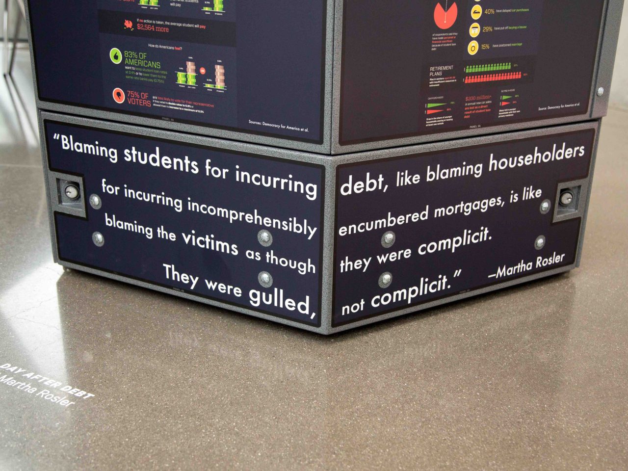 Day After Debt: A Call for Student Loan Relief installation view