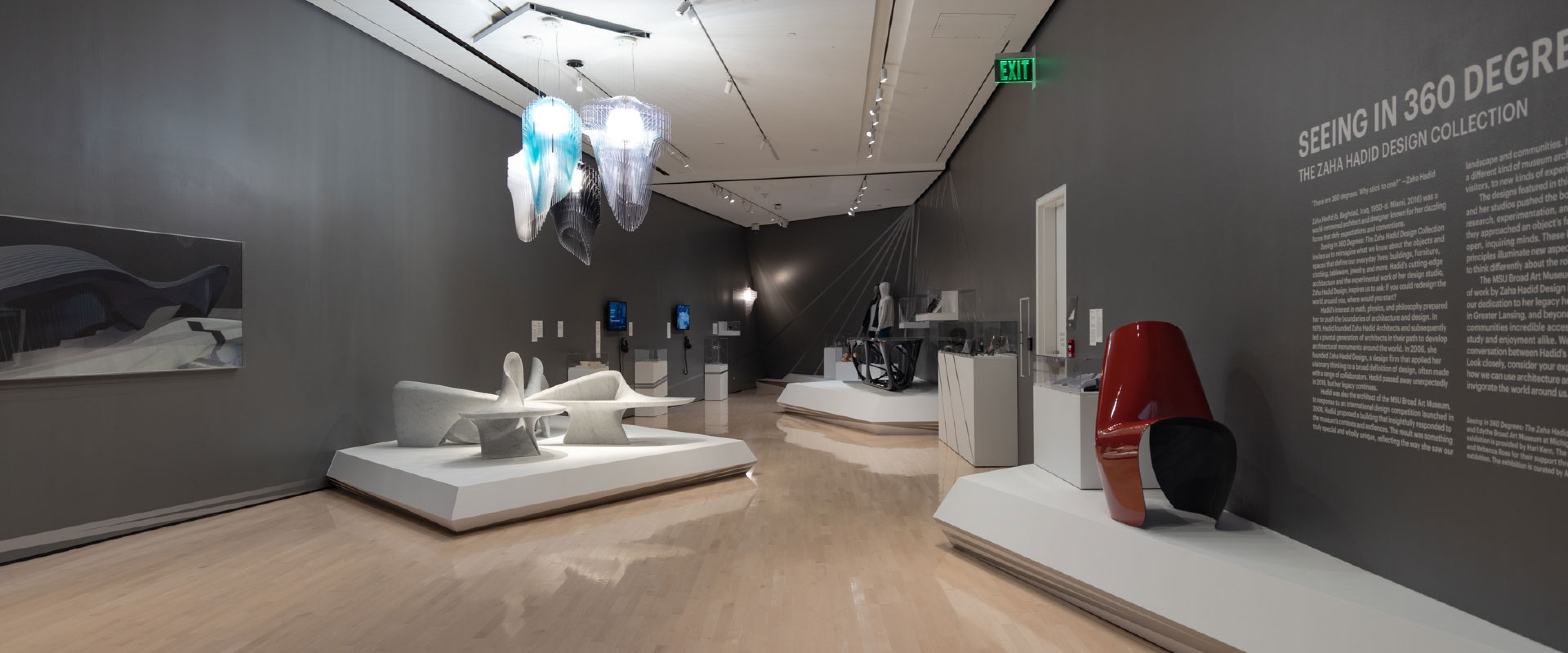 Gallery with designs by Zaha Hadid