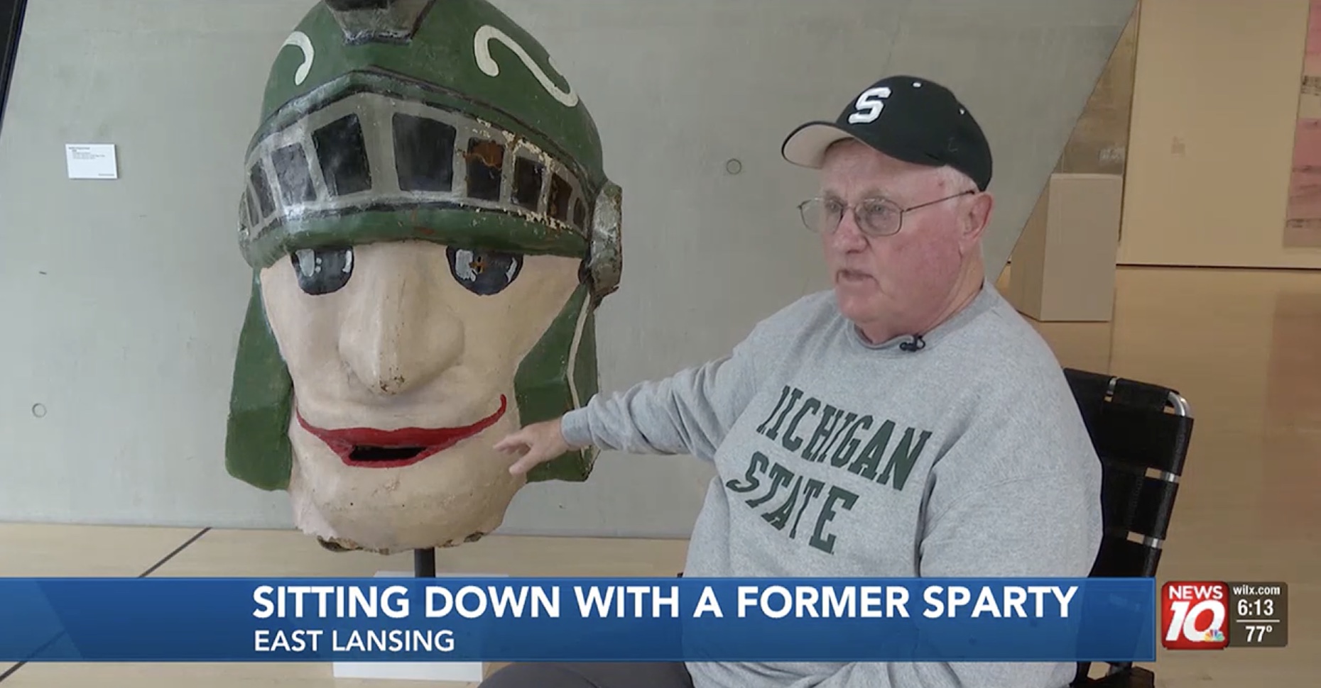 1969 Spartan Mascot reunites with his Sparty - MSU Broad Art Museum